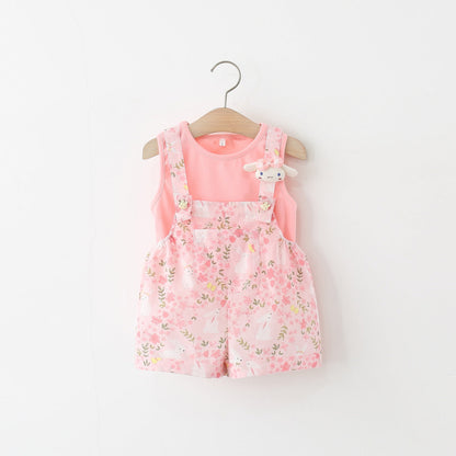 Girls Summer Beach Outfit Girls Back to School Outfit Two-Piece Set