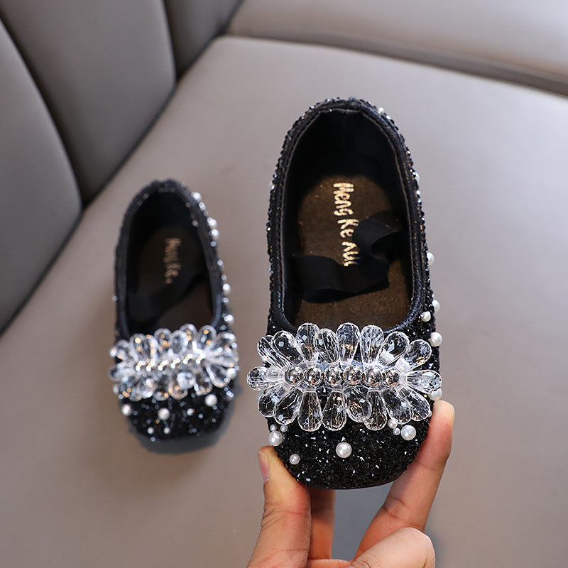 Cute Girls  Beauty Pageant Sequins Princess Shoes
