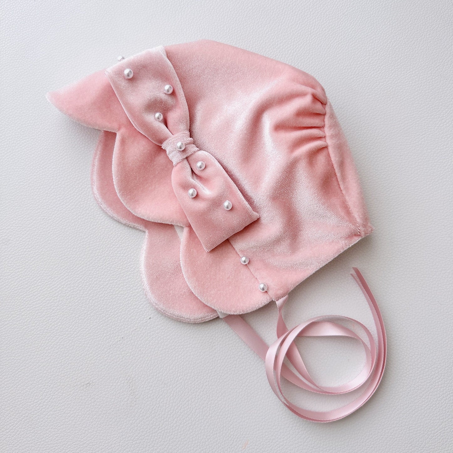 Baby Hat Pink Velvet Birthday Princess Hat