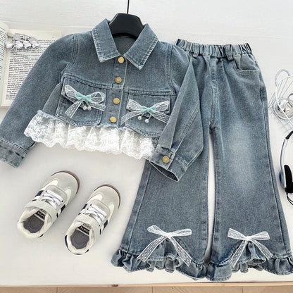 Girls Comfortable Outfit Girls School Daily Outfit Two-Piece Set
