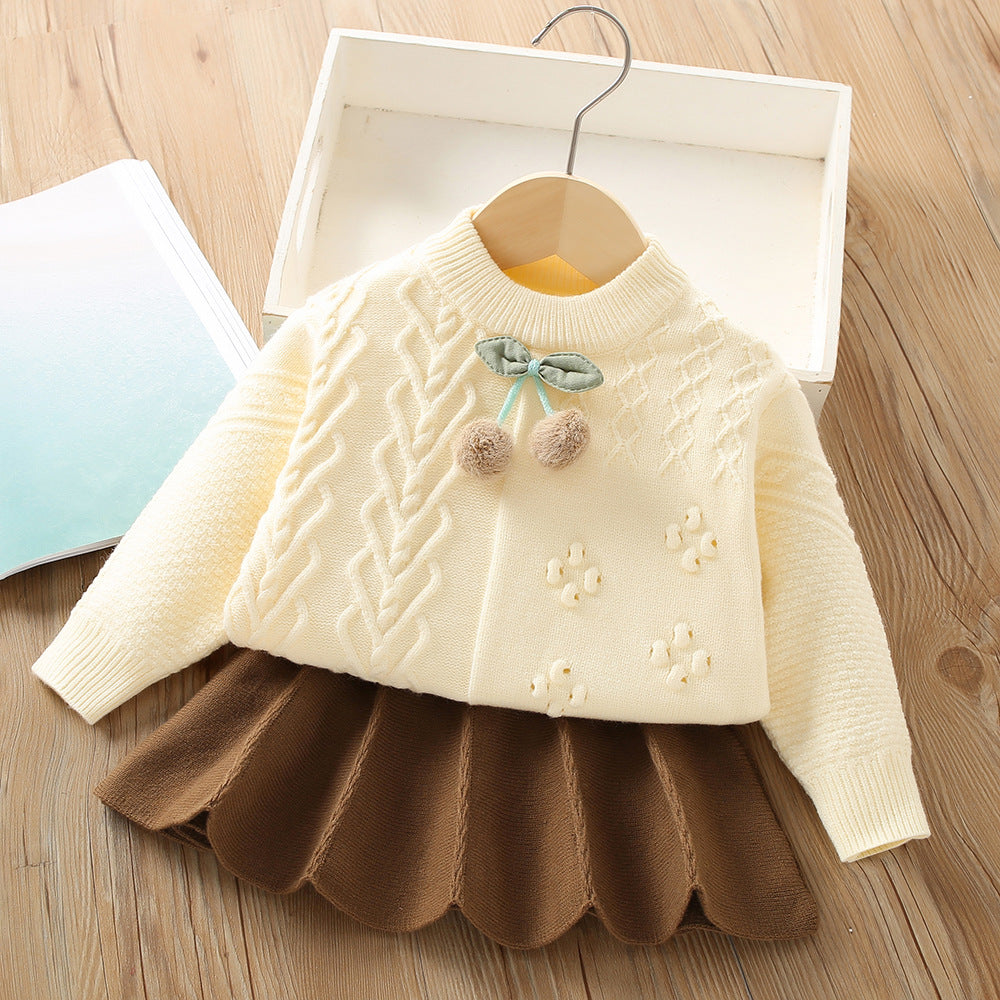 Girls Easy Daily Outfit Girls Elegant School Outfit Two Piece Set