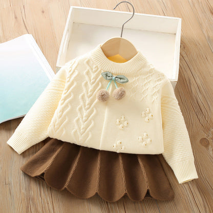 Girls Easy Daily Outfit Girls Elegant School Outfit Two Piece Set