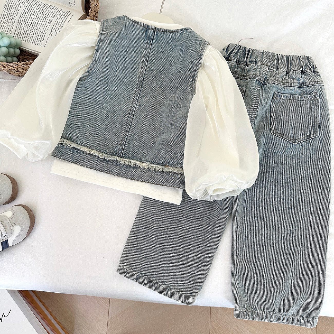 Girls Autumn Casual Outfit Girls Fall School Outfit Two-piece Set