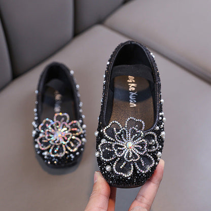 Baby New Summer Princess Rhinestone Leather Shoes