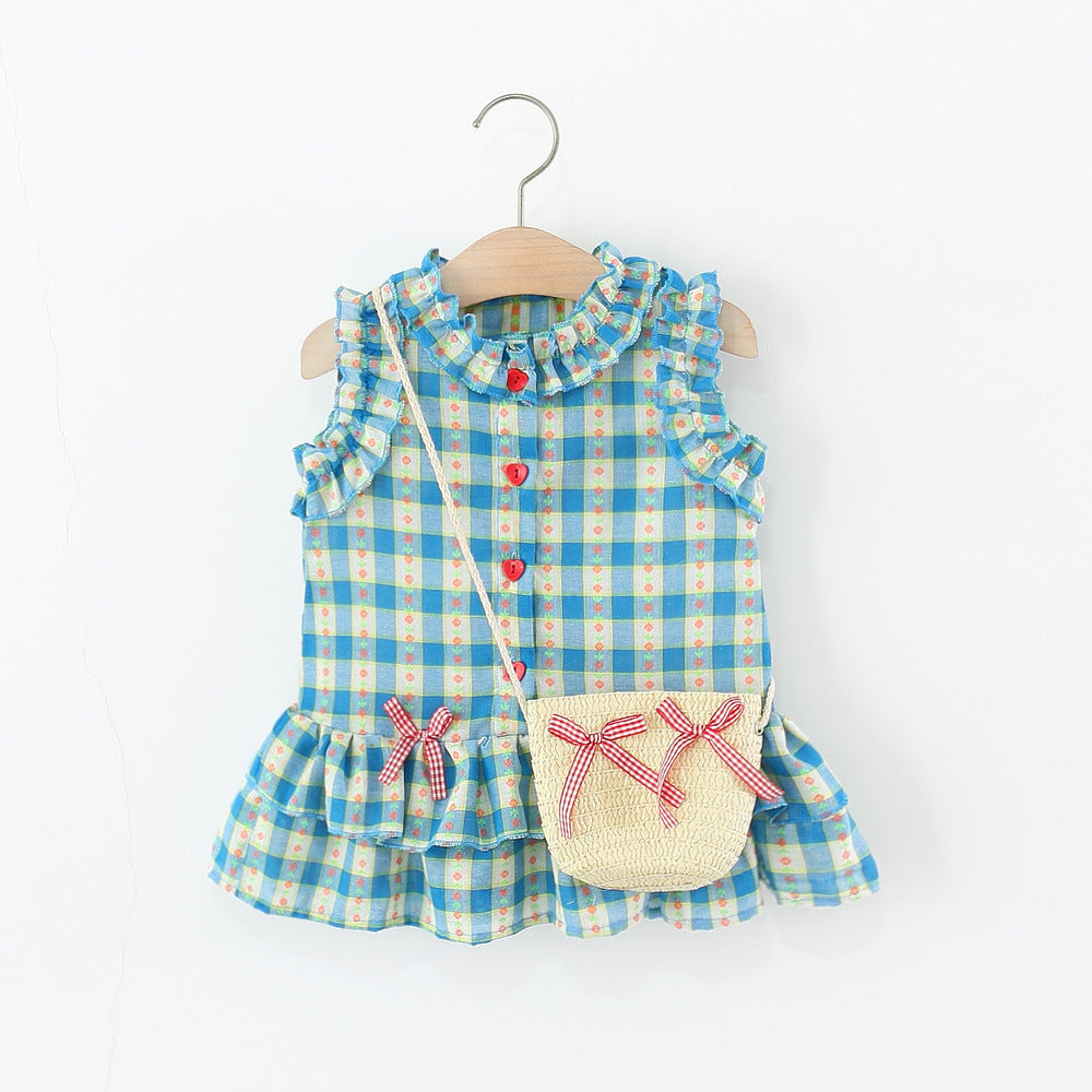 Girls Summer Vacation Dress Girls Elegant Holiday Dress