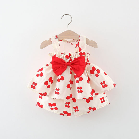 Girls Summer Vacation Outfit Girls Resort Outfit Two-Piece Set