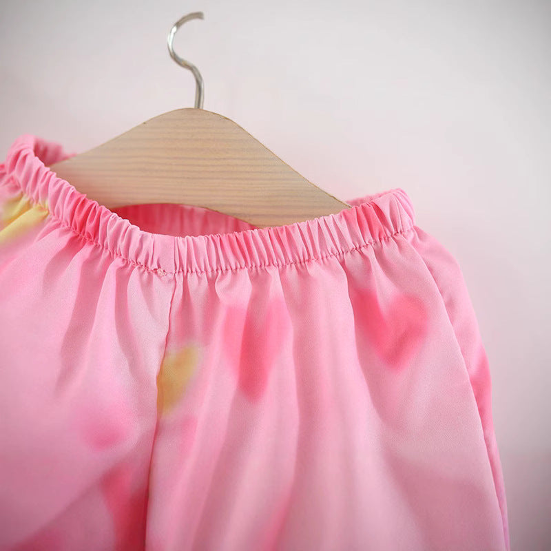 Girls Resort Outfit Girls Summer Holiday Outfit Two-piece Set