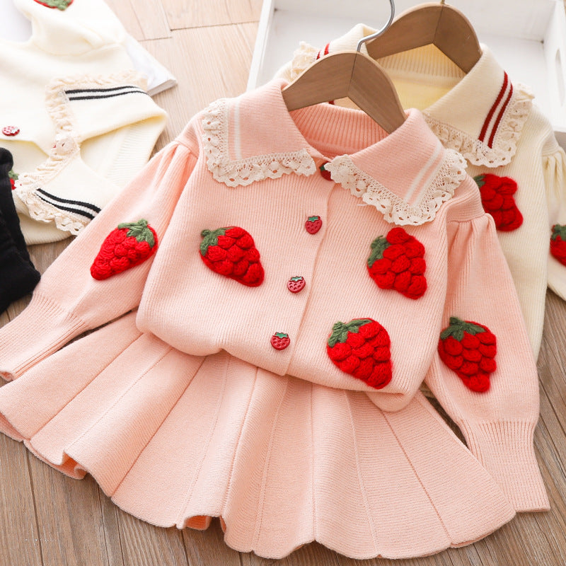 Girls Fall School Outfit Girls Autumn Princess Outfit Two-piece set