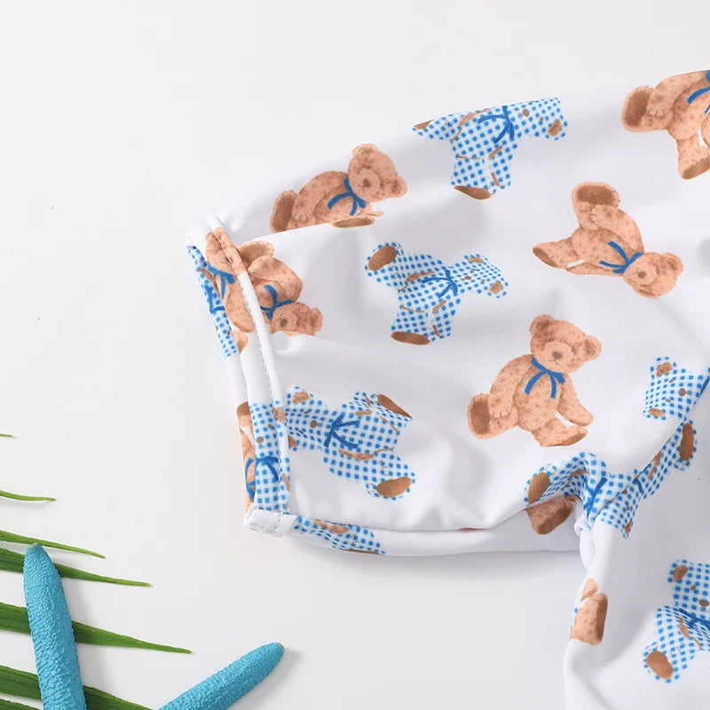 Children's Summer Cute Bear Two-piece Swimsuit