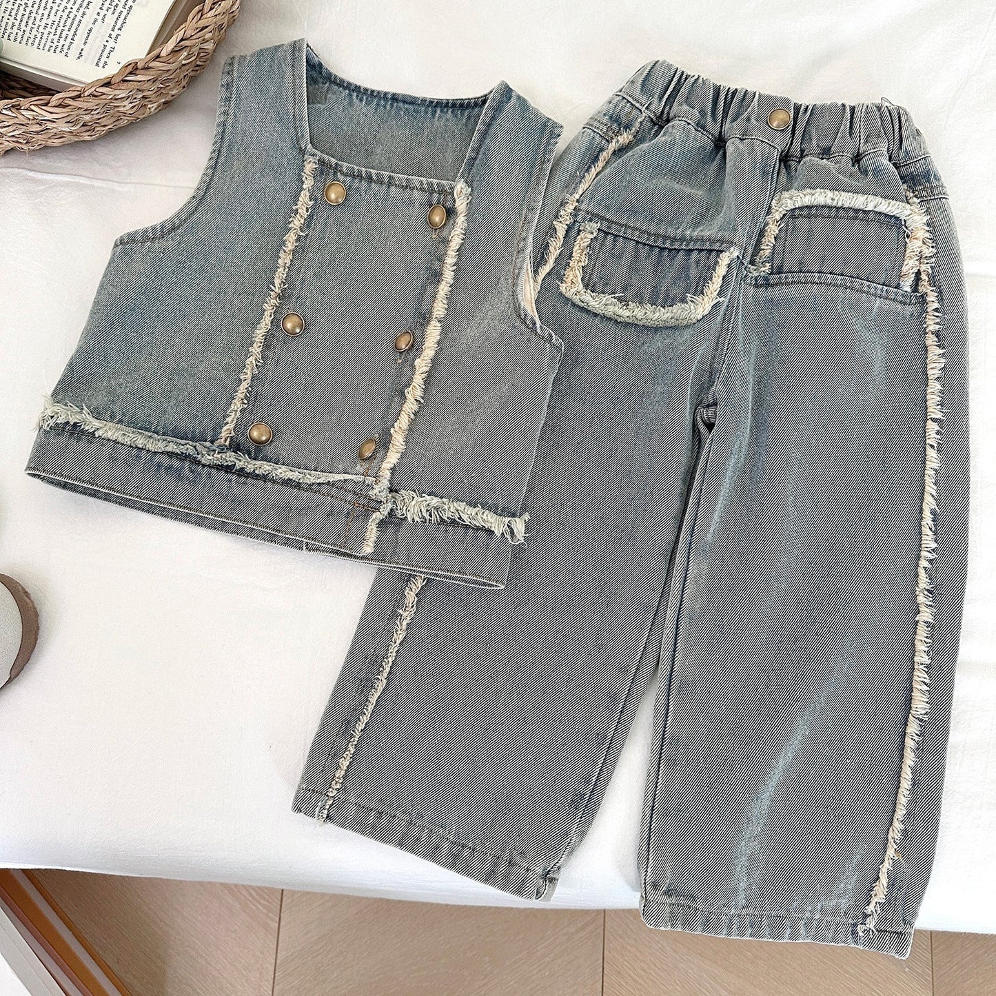Girls Autumn Casual Outfit Girls Fall School Outfit Two-piece Set