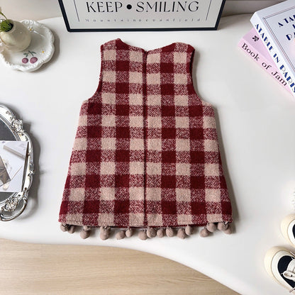 Girls Elegant School Outfit Girls Autumn School Outfit Two-piece Suit