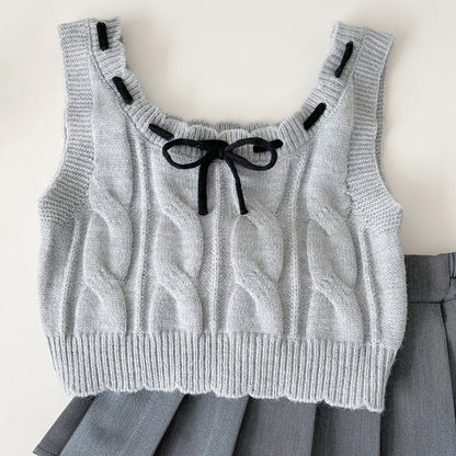 Girls School Daily Outfit Girls Elegant Outfit Three-piece Suit