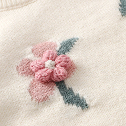 Girls Floral Autumn Outfit Girls Elegant Birthday Outfit