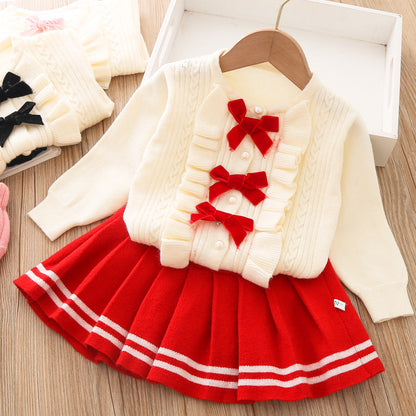 Girls Autumn School Outfit Girls Classic Outfit Two-piece Set