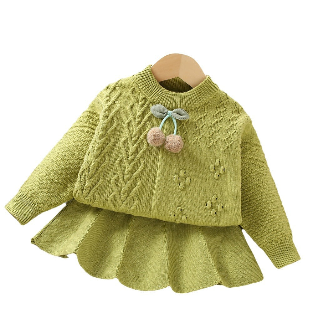 Girls Easy Daily Outfit Girls Elegant School Outfit Two Piece Set
