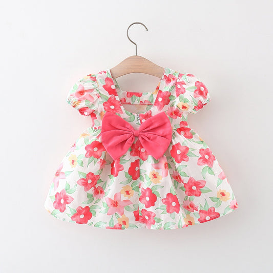 Girls Preppy Dress Girls Summer Holiday Beach Dress