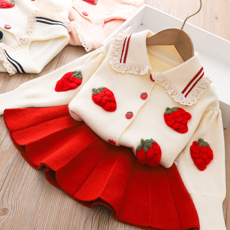 Girls Fall School Outfit Girls Autumn Princess Outfit Two-piece set