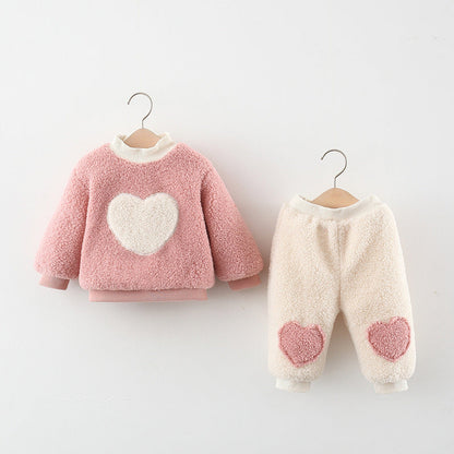 Girl Fall Long Sleeve Outfits Girls Comfortable Two-piece Set