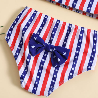 New Girls One Shoulder Sling Girls Cute Swimsuit