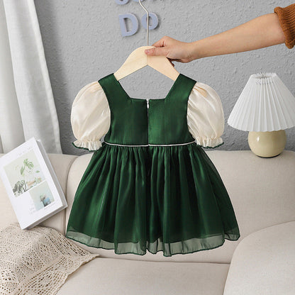 Girls Summer Vacation Princess Dress Girls Beach Dress