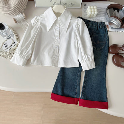 Girls Casual Outfit Girls Back to School Outfit Three-Piece Set