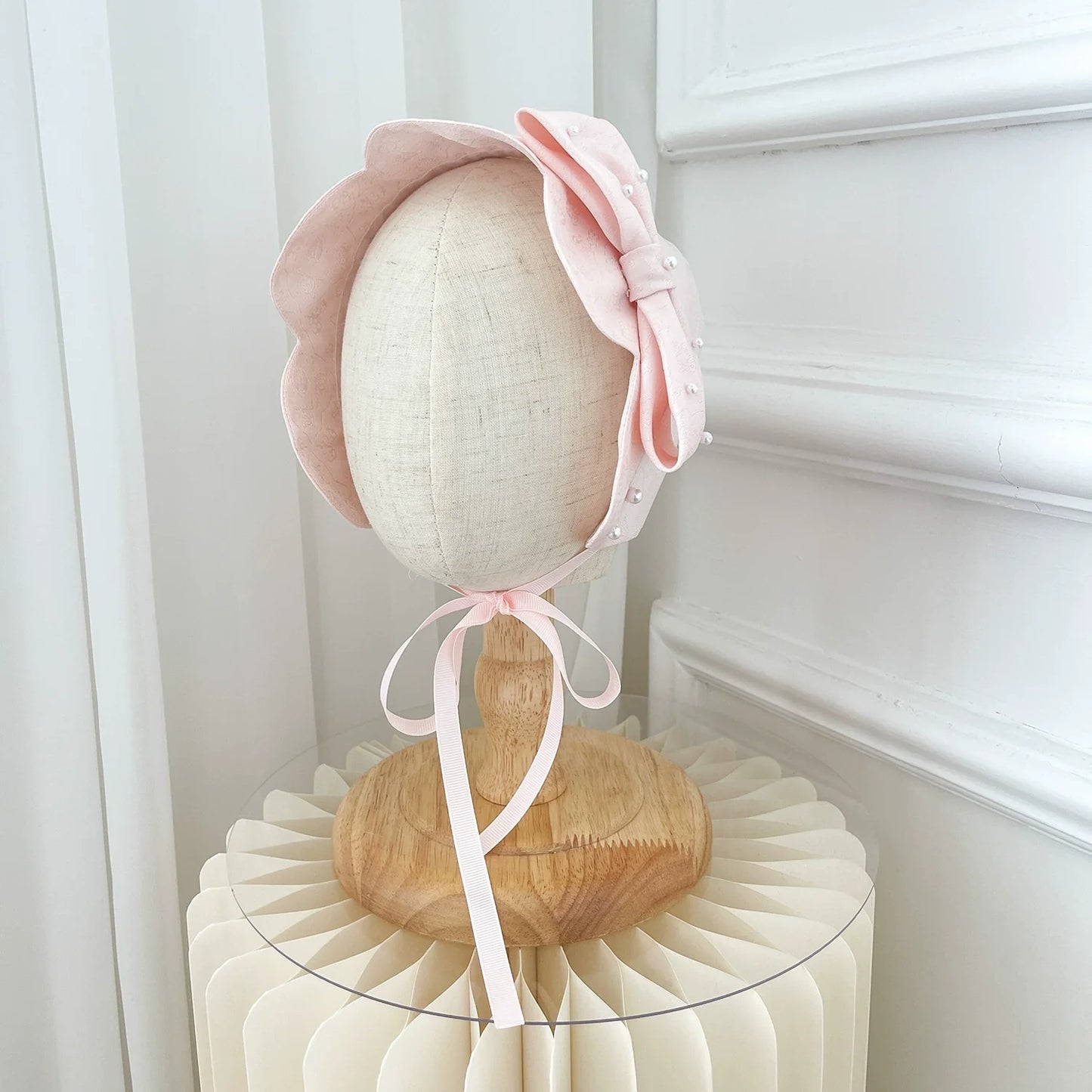 Cute  Baby Bonnet  Baby Hat Baby Accessories Girl Sun Hat Breathable Cotton Infant Bonnet
