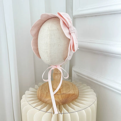 Cute  Baby Bonnet  Baby Hat Baby Accessories Girl Sun Hat Breathable Cotton Infant Bonnet