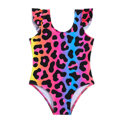 Cute Baby Leopard Print Onesie Swimsuit