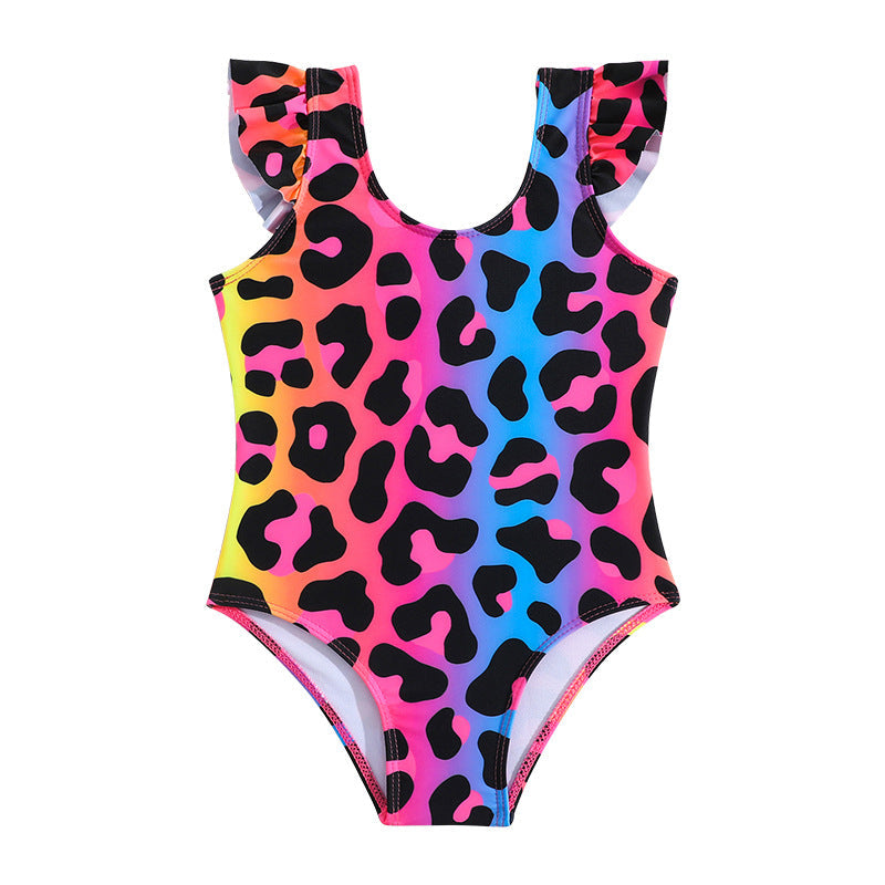 Cute Baby Leopard Print Onesie Swimsuit