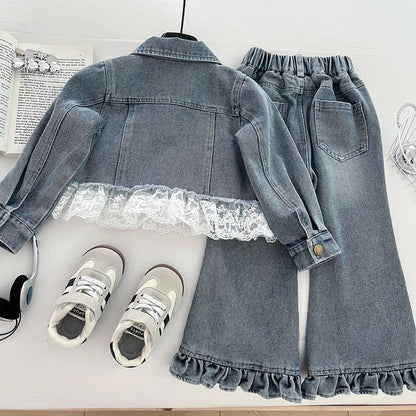 Girls Comfortable Outfit Girls School Daily Outfit Two-Piece Set