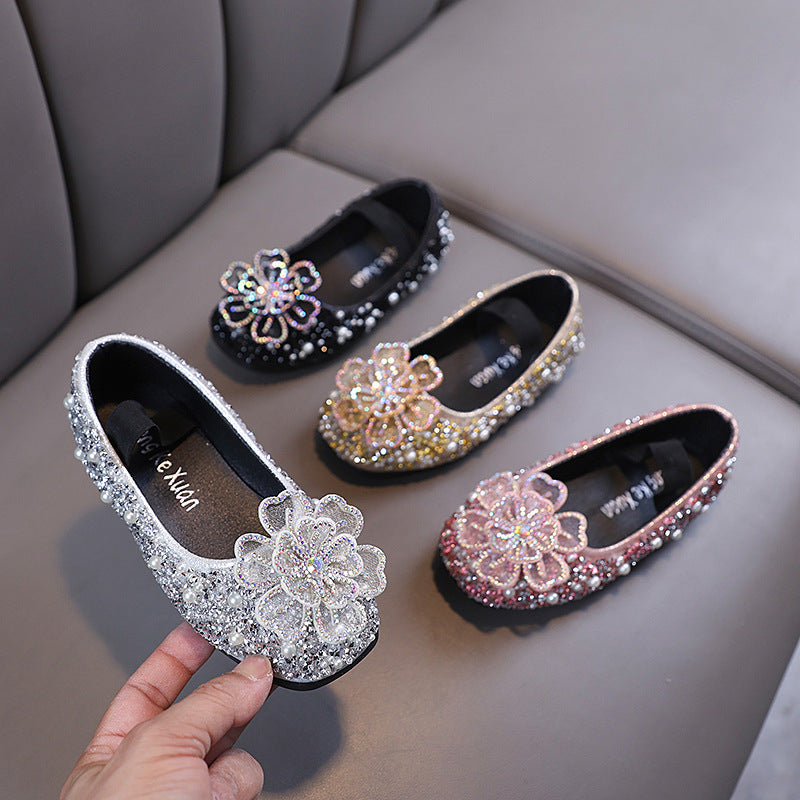 Baby New Summer Princess Rhinestone Leather Shoes