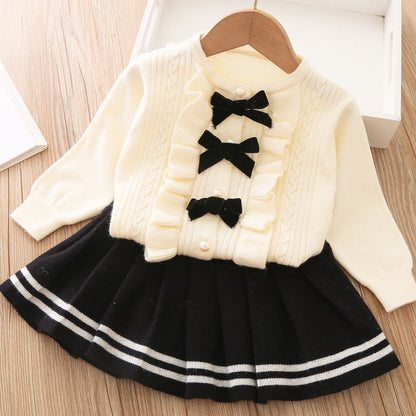 Girls Autumn School Outfit Girls Classic Outfit Two-piece Set