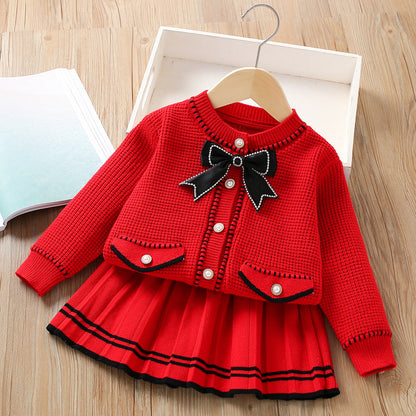 Girls Autumn Casual Outfit Girls Elegant Comfortable Outfit Two-piece Set