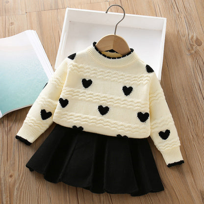 Girls Comfortable Outfit Girls Easy Daily Outfit Two-piece Set