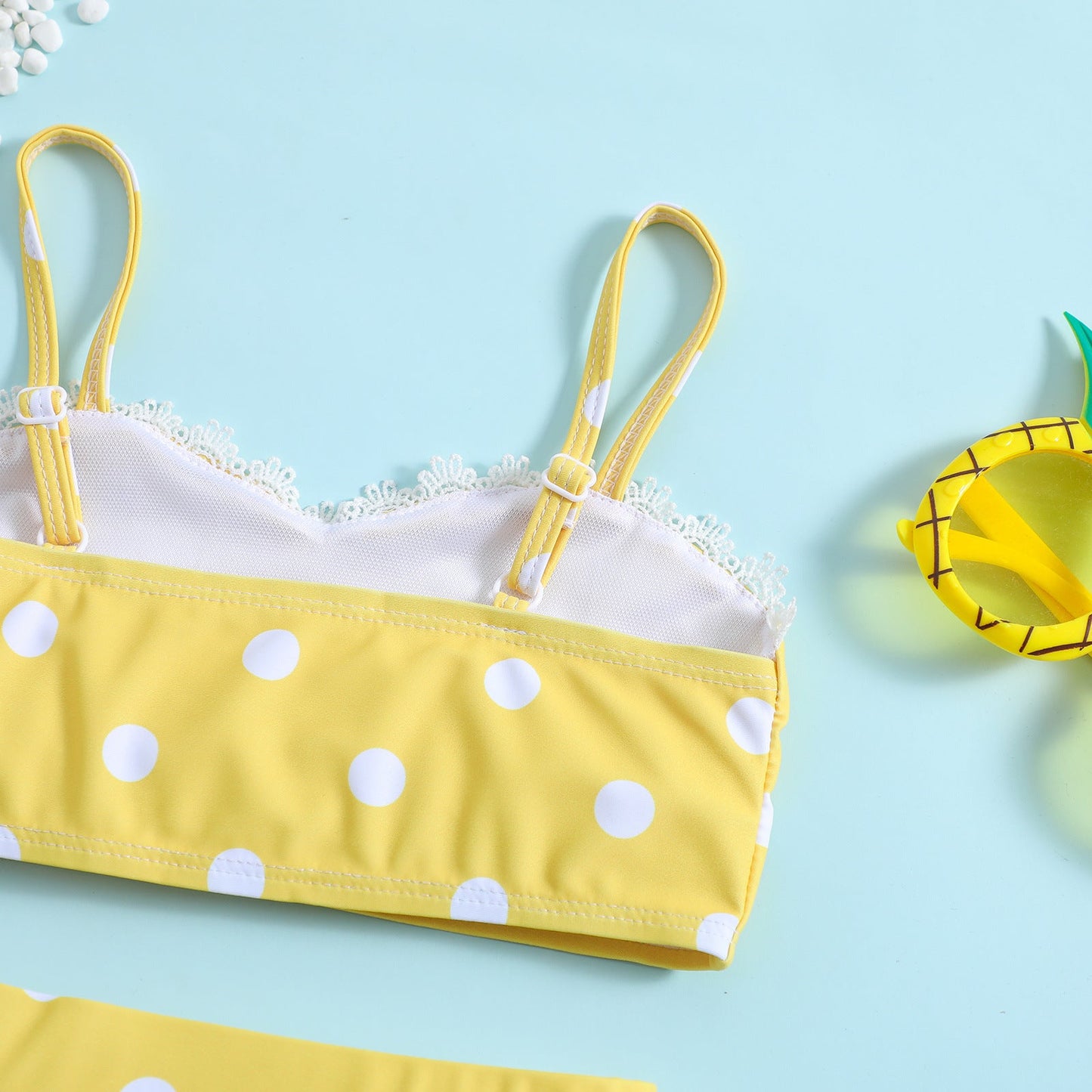 Children's Polka Dot Sling Girls Swimsuit Two-piece Set
