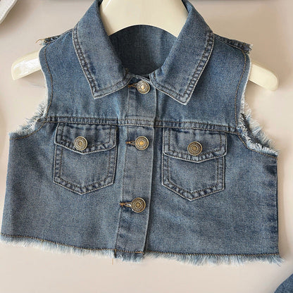 Girls Back to School Outfit Girls Summer Beach Outfit Two-piece Suit