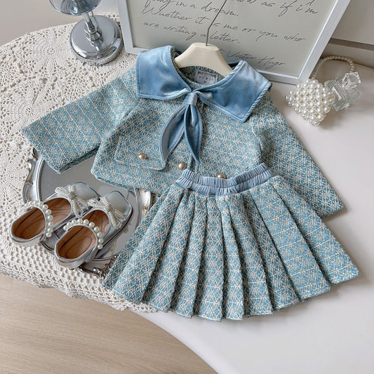 Girls Cute Birthday Outfit Girls Fall School Outfit Two-piece Set