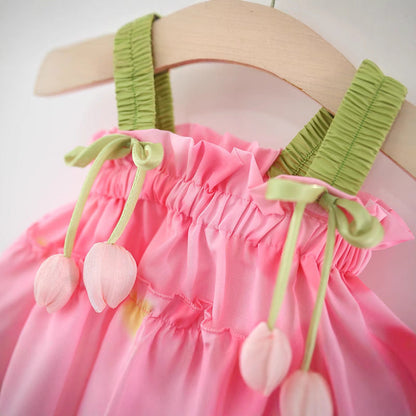 Girls Resort Outfit Girls Summer Holiday Outfit Two-piece Set
