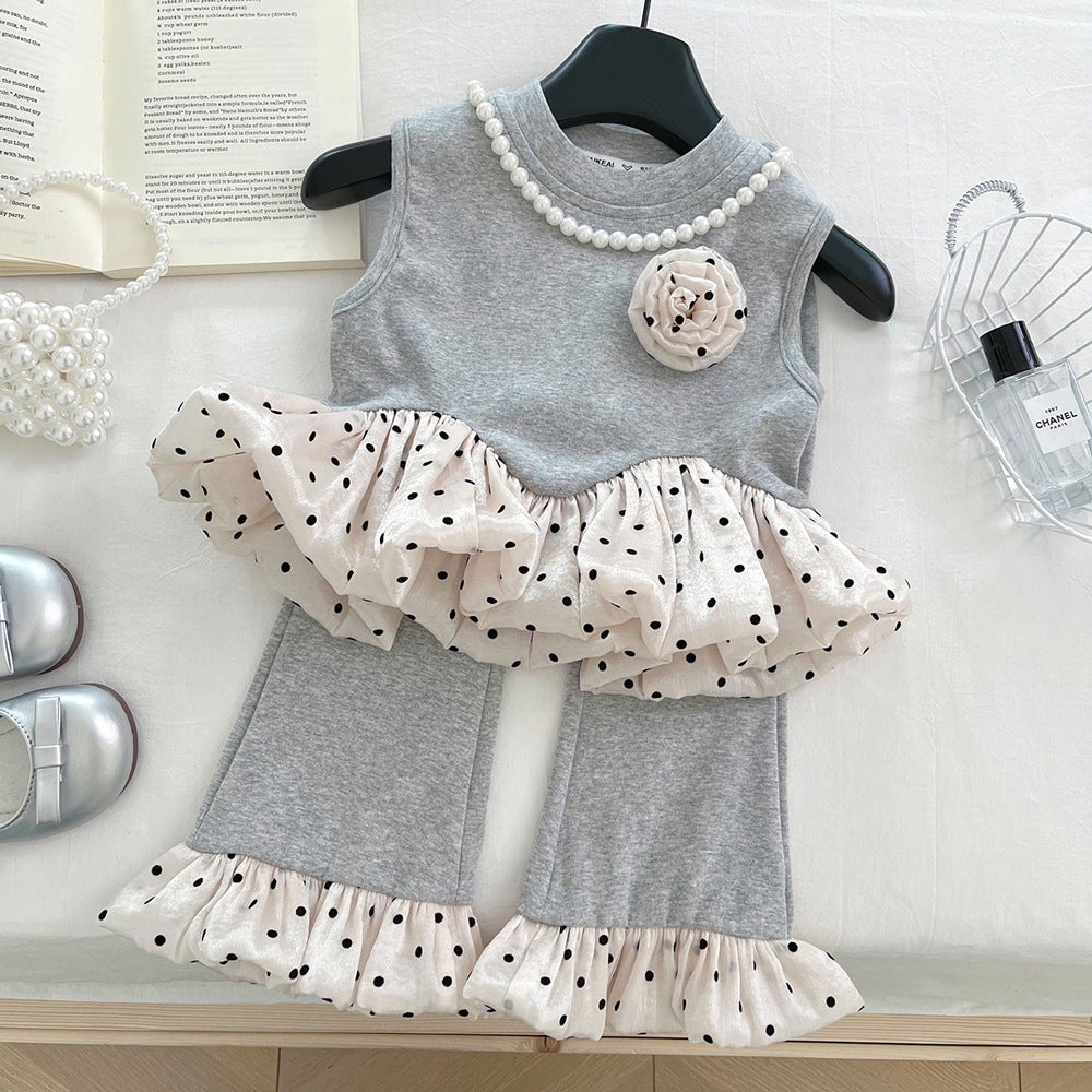Girls Summer Vacation Outfit Girls Back to School Outfit Two-Piece Set