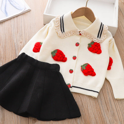 Girls Fall School Outfit Girls Autumn Princess Outfit Two-piece set