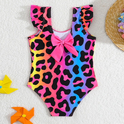 Cute Baby Leopard Print Onesie Swimsuit