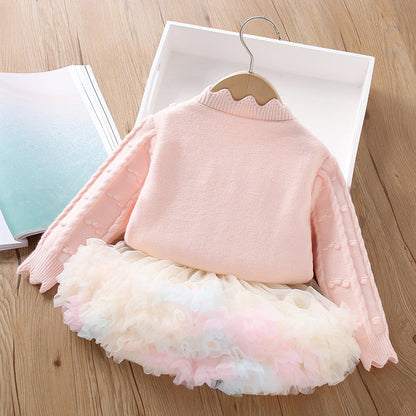 Girls Fall School Outfit Girls School Daily Outfit Two-Piece Set