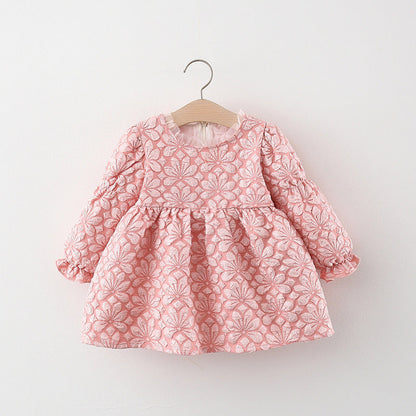 Girls Elegant School Dress Girls Autumn Comfortable Dress