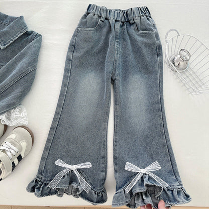 Girls Comfortable Outfit Girls School Daily Outfit Two-Piece Set
