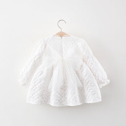 Girls Elegant School Dress Girls Autumn Comfortable Dress