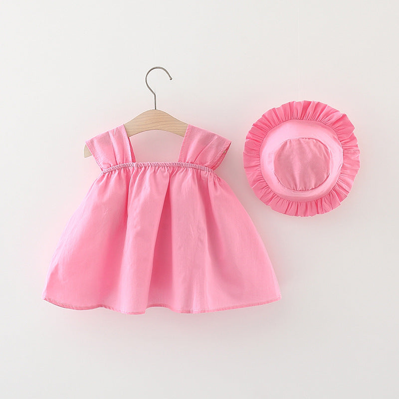 Girls Summer Beach Dress Girls Floral Vacation Dress