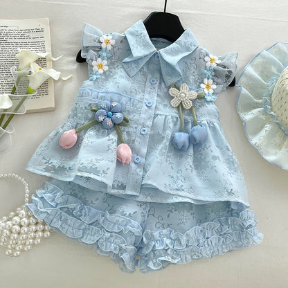 Girls Summer Holiday Outfit Girls Summer Beach Outfit Two-piece set