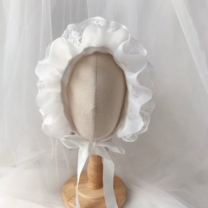 Baby White Sun Hat Princess Baby Girl Birthday Hat