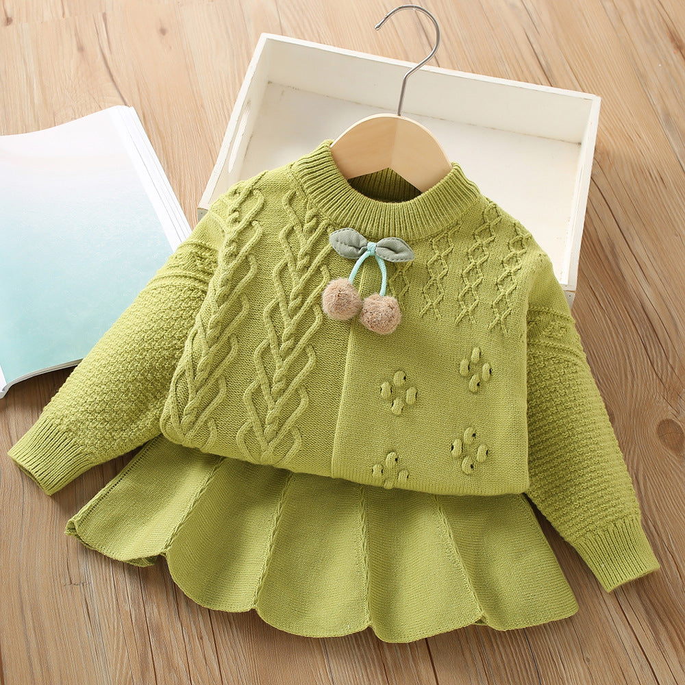 Girls Easy Daily Outfit Girls Elegant School Outfit Two Piece Set