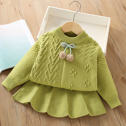 Girls Easy Daily Outfit Girls Elegant School Outfit Two Piece Set